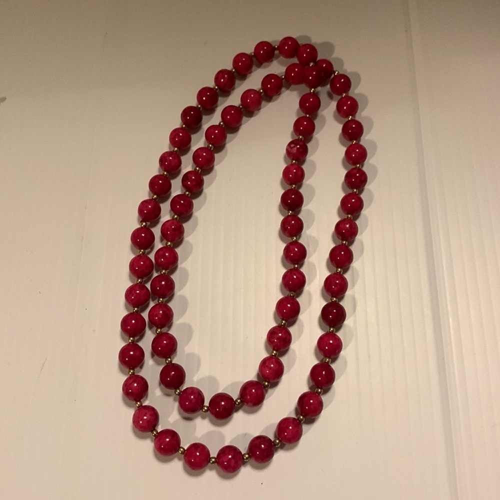PINK Round Necklace 16”